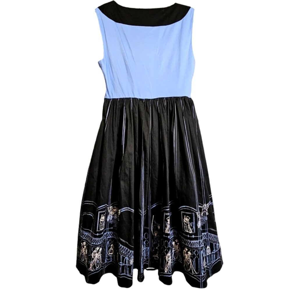 NWT Disneys Haunted Mansion Her Universe The Dress Shop Blue/Black Dress - Picture 5 of 16
